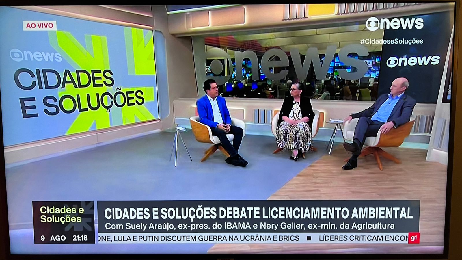 GloboNews promoveu um debate de alto nível sobre a Lei Geral do Licenciamento Ambiental